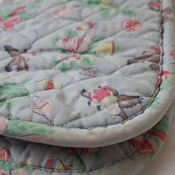 Cath Kidston Christmas blue robins design oven glove - Picture 8 of 15